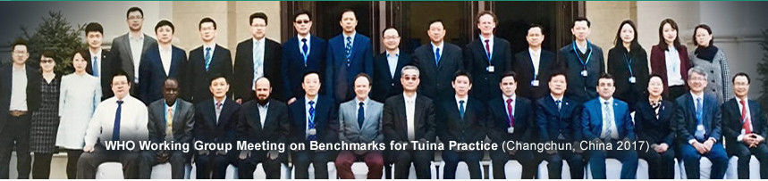 WHO working group meeting on benchmarks for Tuina practice (Changchun, China 2017)